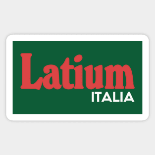 Latium // Italia Typography Region Design Sticker